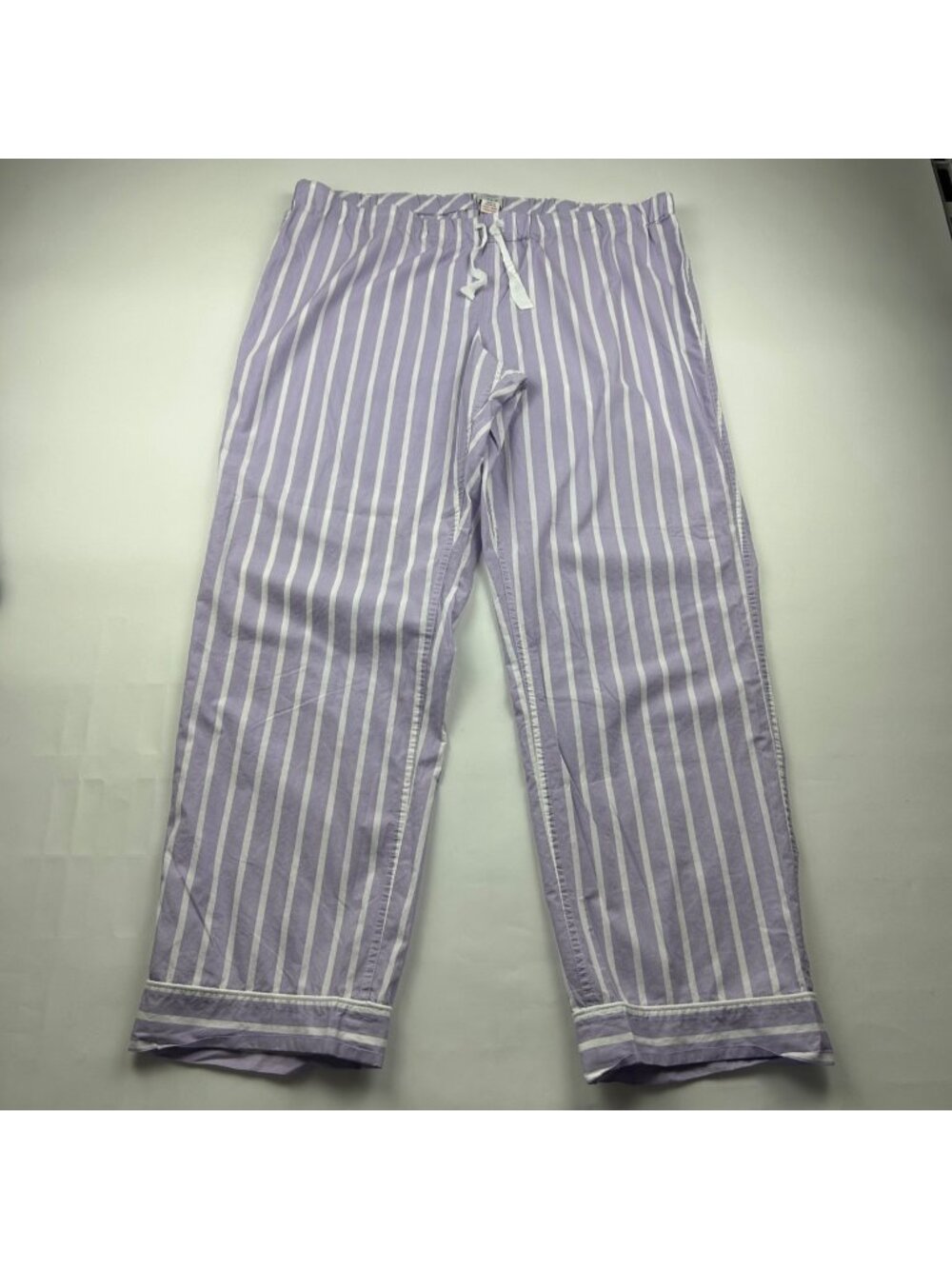 J. Crew Lavender Striped Cotton Pajama Pants XL